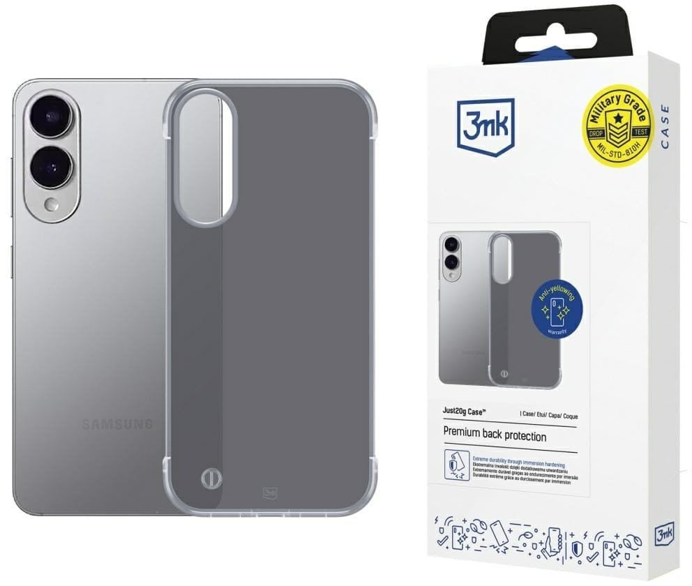 Etui 3MK Just20g Matt Case do Samsung Galaxy S25 Edge czarny