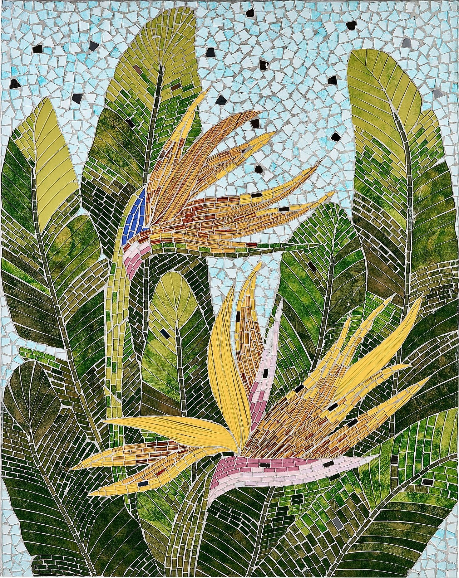 Beliani Dekoracja ścienna mozaika wielokolorowa MERANGIN