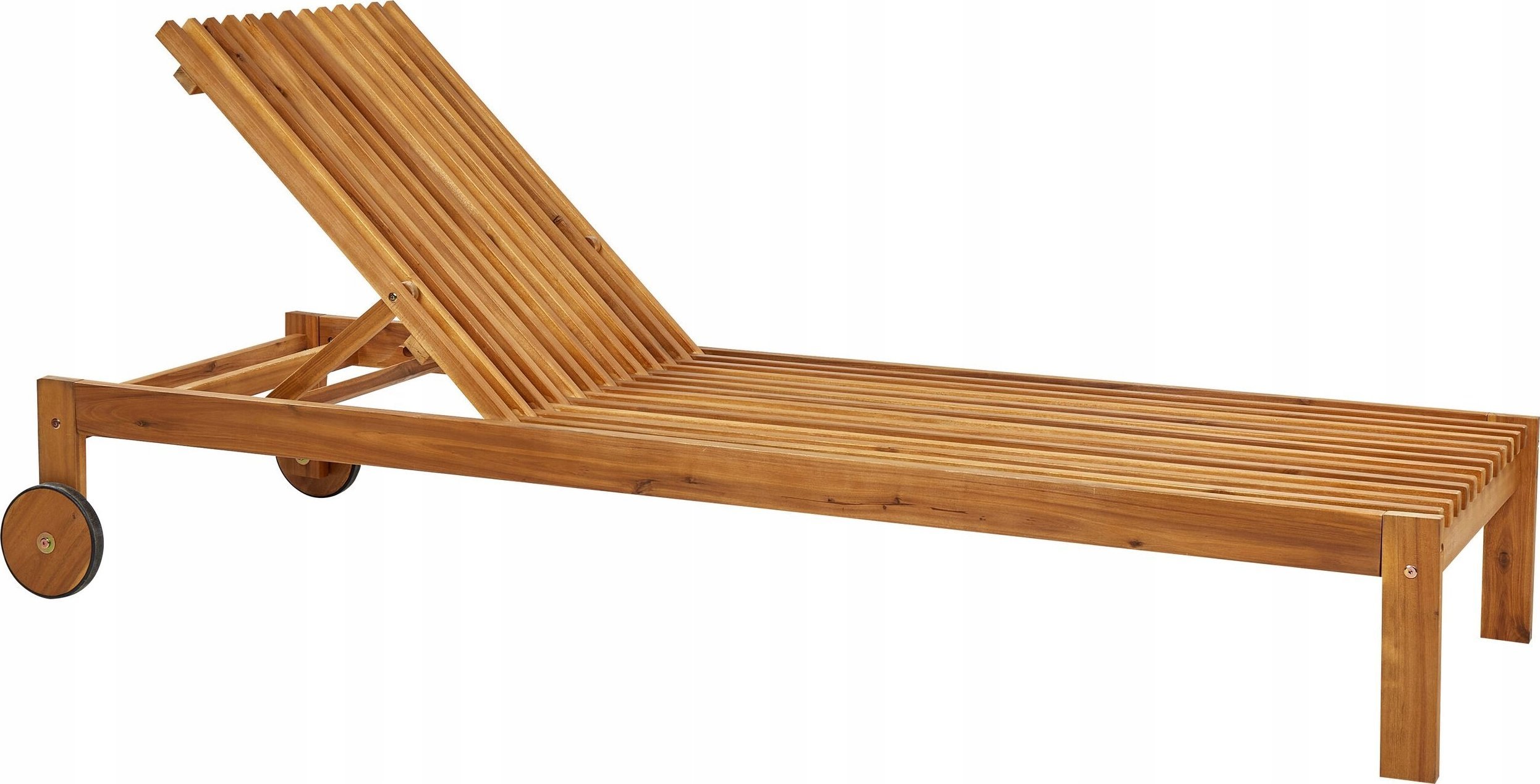 Beliani Leżak Drewno Jasne drewno BELLANO