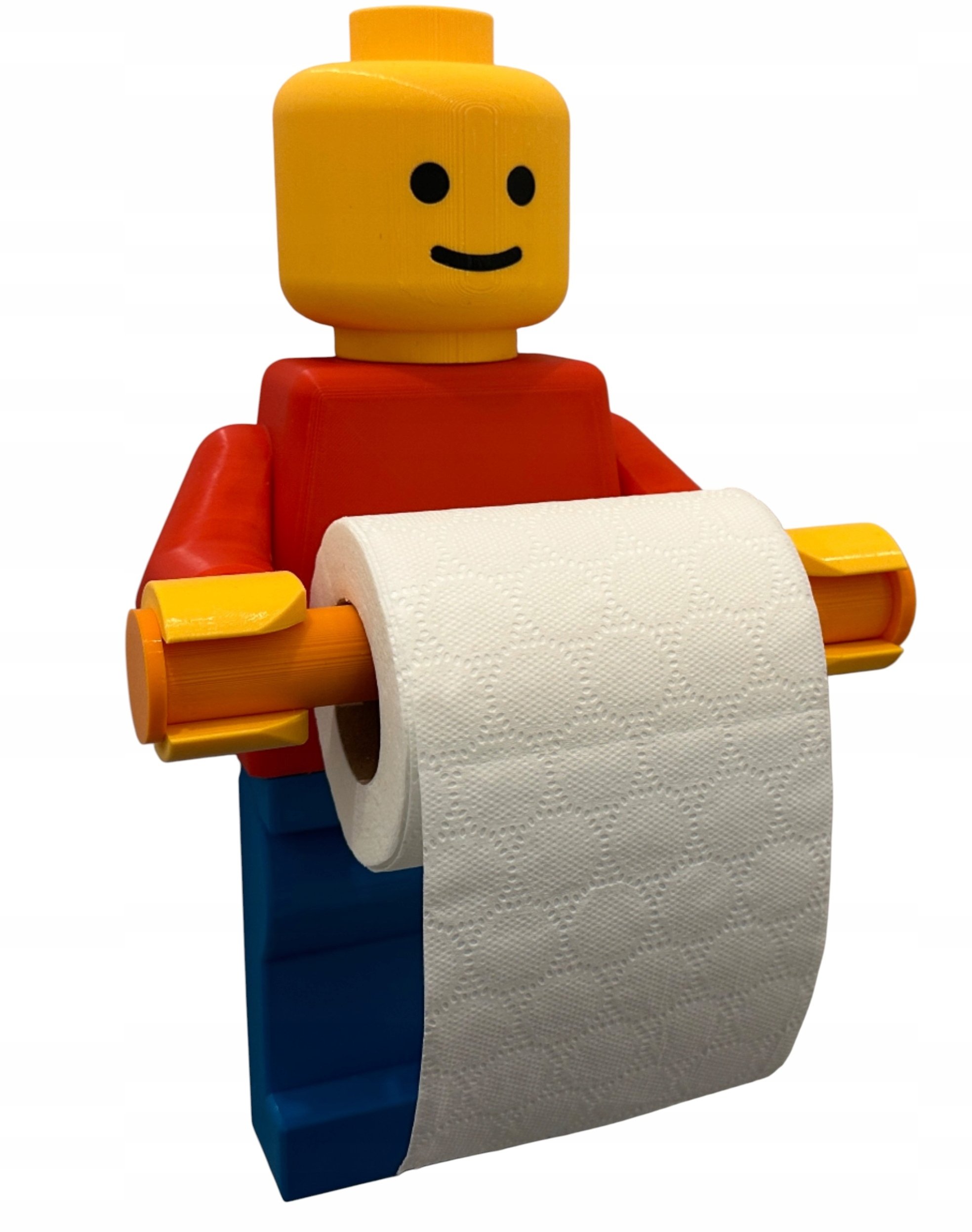 Uchwyt na papier toaletowy w Stylu Lego 34 cm oryginalna dekoracja łazienki