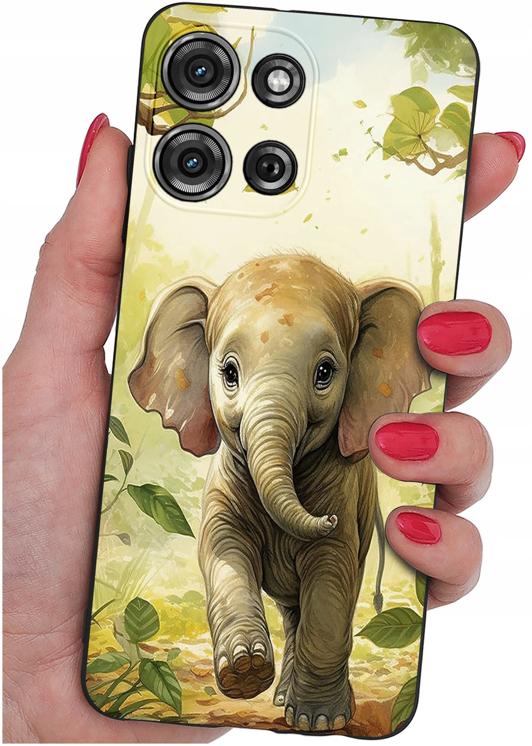 Etui do Motorola G75 5G | WZORY | SILIKONOWE MATT SZKŁO 9H