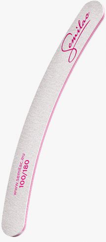 Semilac Quality 100/180 pilnik banan biało-różowy