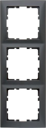 Berker Ramka potrójna Kwadrat antracyt mat (5310138996)