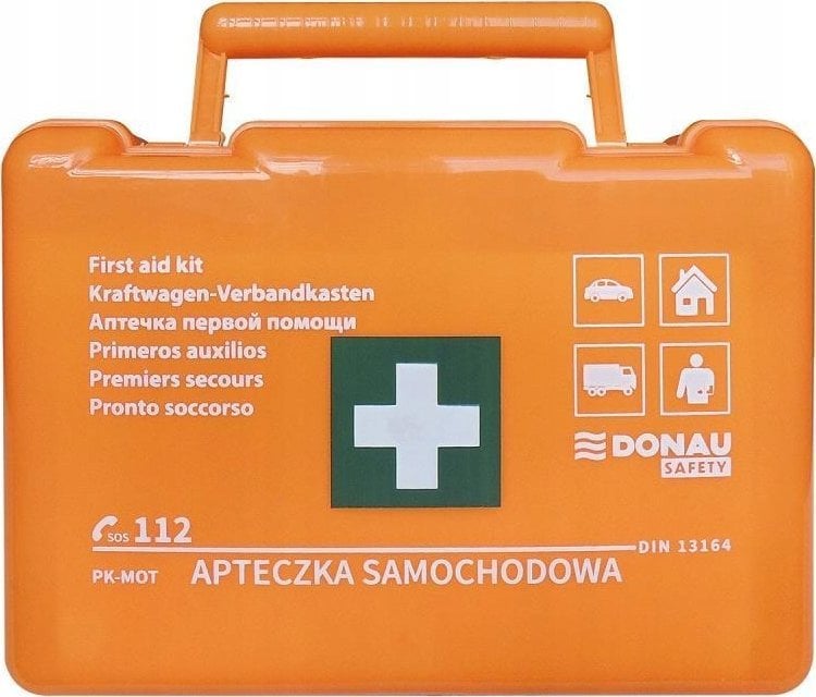 Polska Firma Apteczka samochodowa Donau Safety DIN 13164 w pudełku