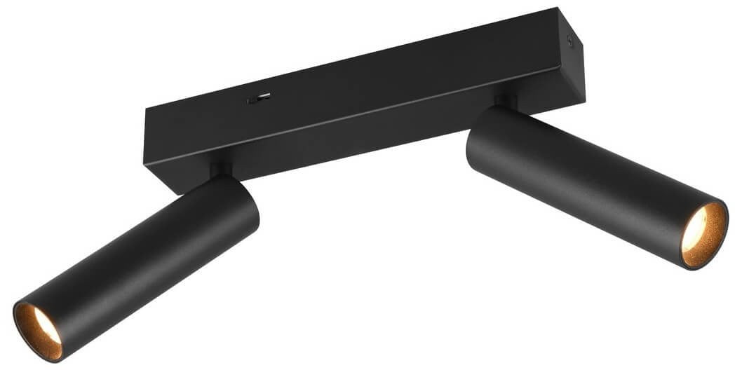 LED spotlight TRIO AMBALA, 2x5W, 2300/3000/4000K 2x500 lm black 16.5x15x4cm