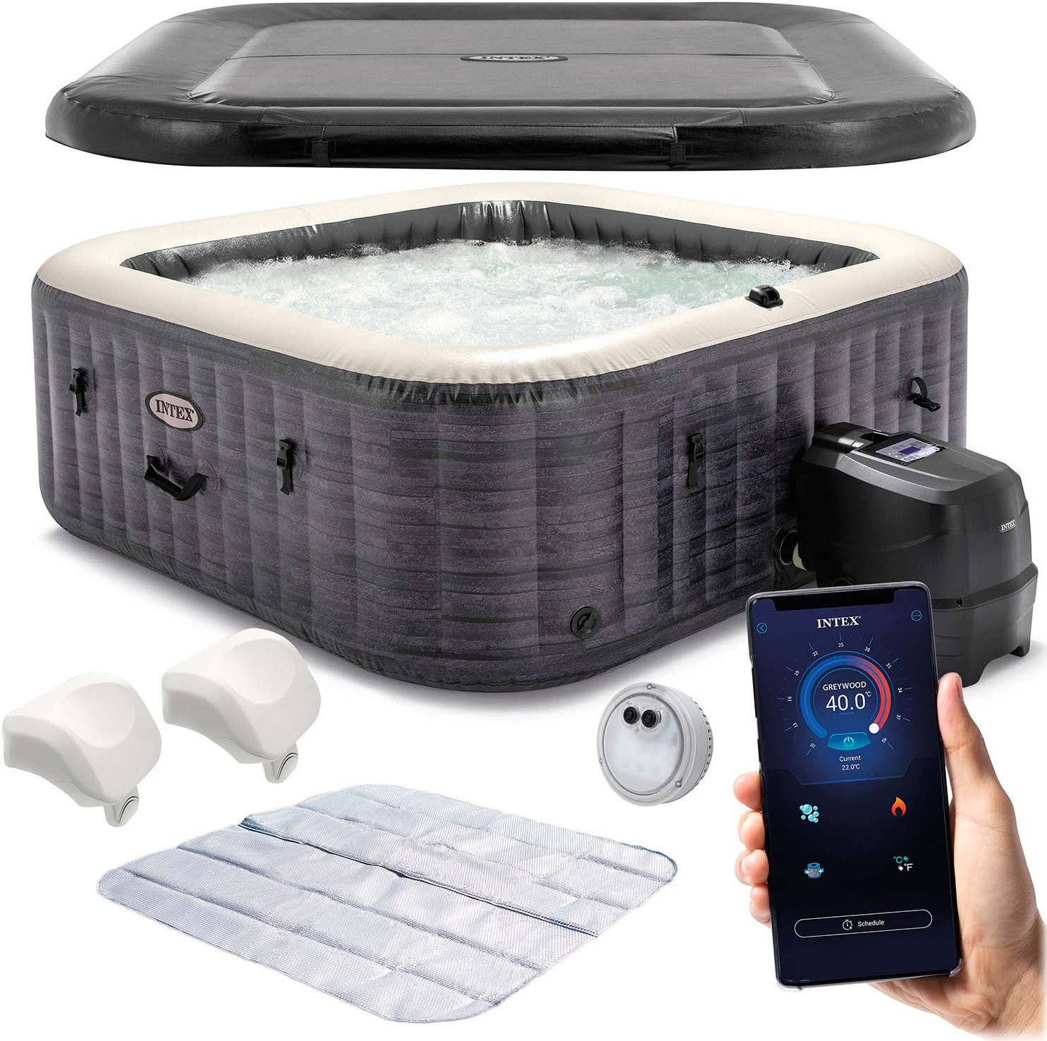SPA ogrodowe Intex Dmuchane SPA z hydromasażem 4 osobowe INTEX 28450