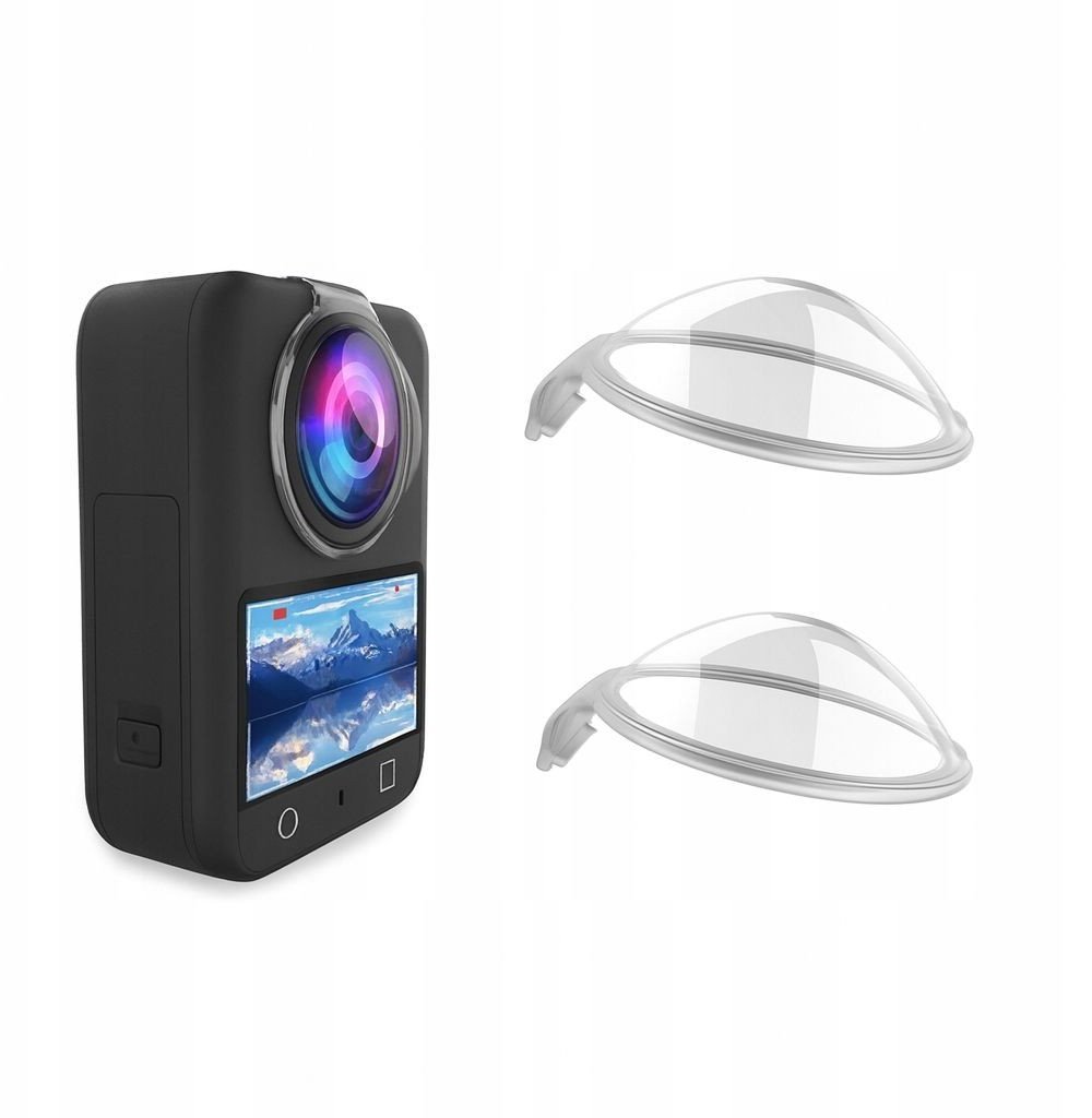 Zestaw Osłon 2x Osłona Ochronna PC na Obiektyw Obiektywy do DJI Osmo 360 / PU777T