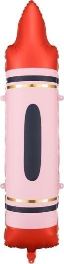 Balon foliowy kredka czerwona 23x104cm