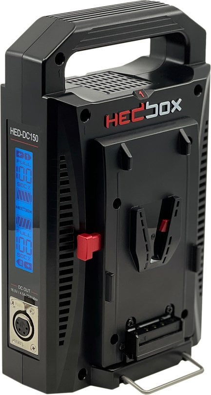 Professional Dual LCD Battery Charger - V Lock Mount