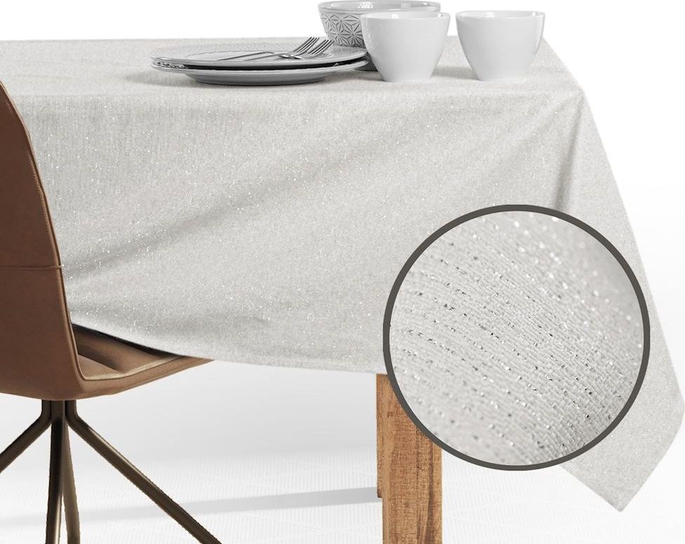 Decoking DecoKing OBRUS BAWEŁNIANY SPARKLE HMD KREMOWY R130X130