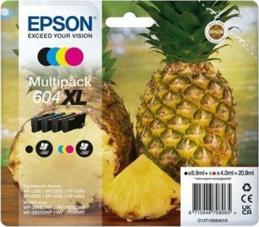 Tusz Epson Oryginalny Wkład Atramentowy Epson 604XL Wielokolorowy