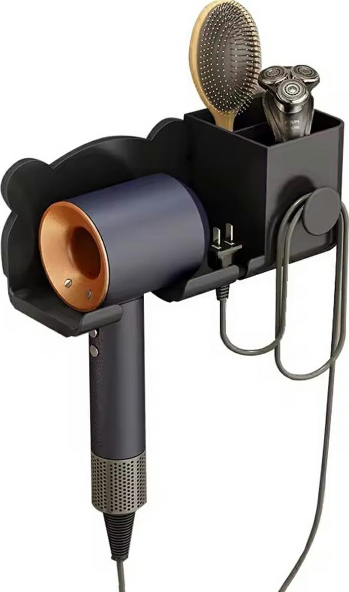 ATL DA233 Uchwyt ścienny na suszarkę do włosów czarny