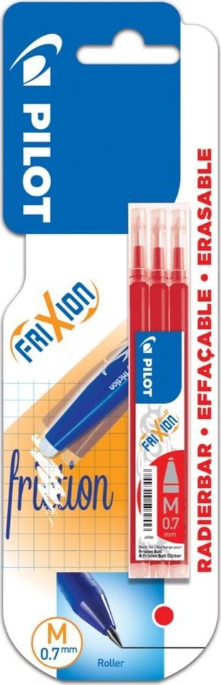 Pilot PILOT WKŁAD FRIXION CZERWONY X3 BL PIRBLSFR7RX3