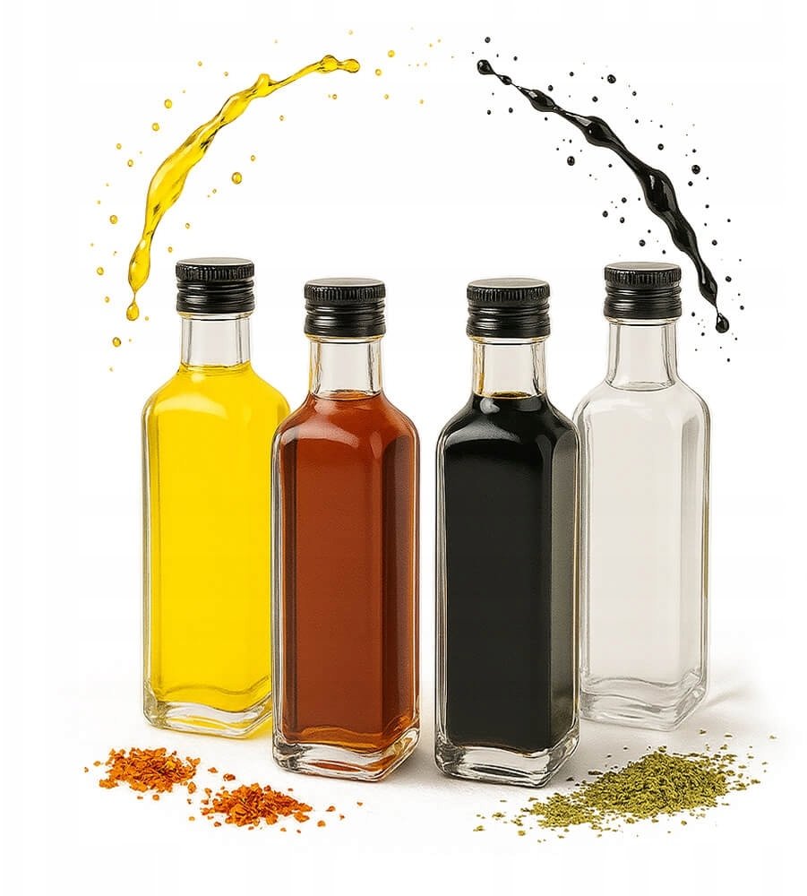 Bimberek 100X BUTELKI SZKLANE MARASCA 60ML NA OLIWE NALEWKE WINO ALKOHOL