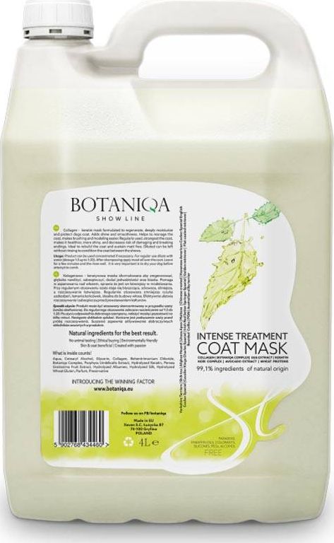 Botaniqa Botaniqa Show Line Intense Treatment Coat Mask maska kolagenowo-keratynowa 4l uniwersalny
