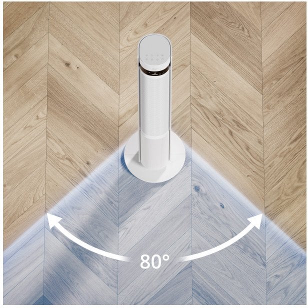 Duux Fan | Elevate | Tower Fan | White | Diameter 29 cm | Number of speeds 12 | Oscillation | 4-40 W