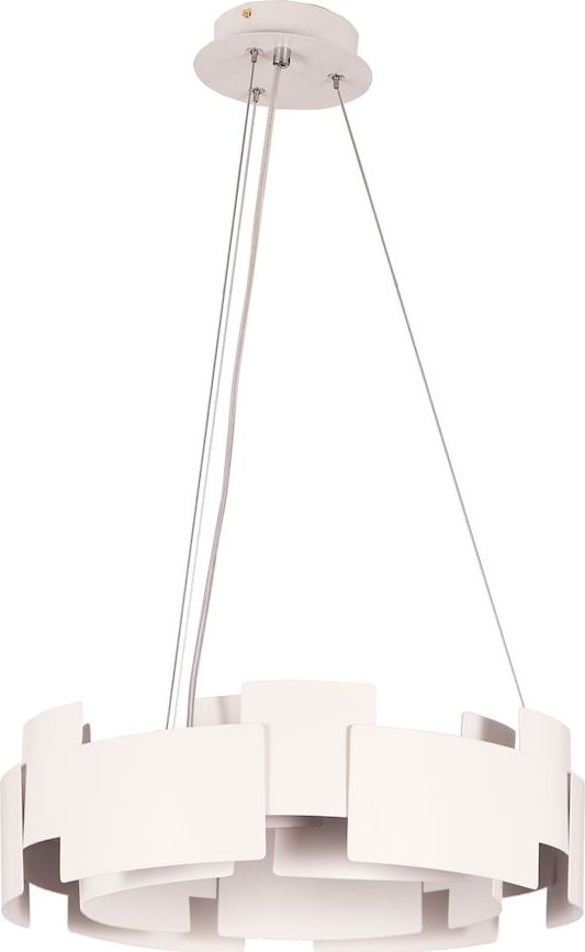 Lampa wisząca Milagro Nowoczesna lampa sufitowa ledowa biała Milagro TORINO ML6140