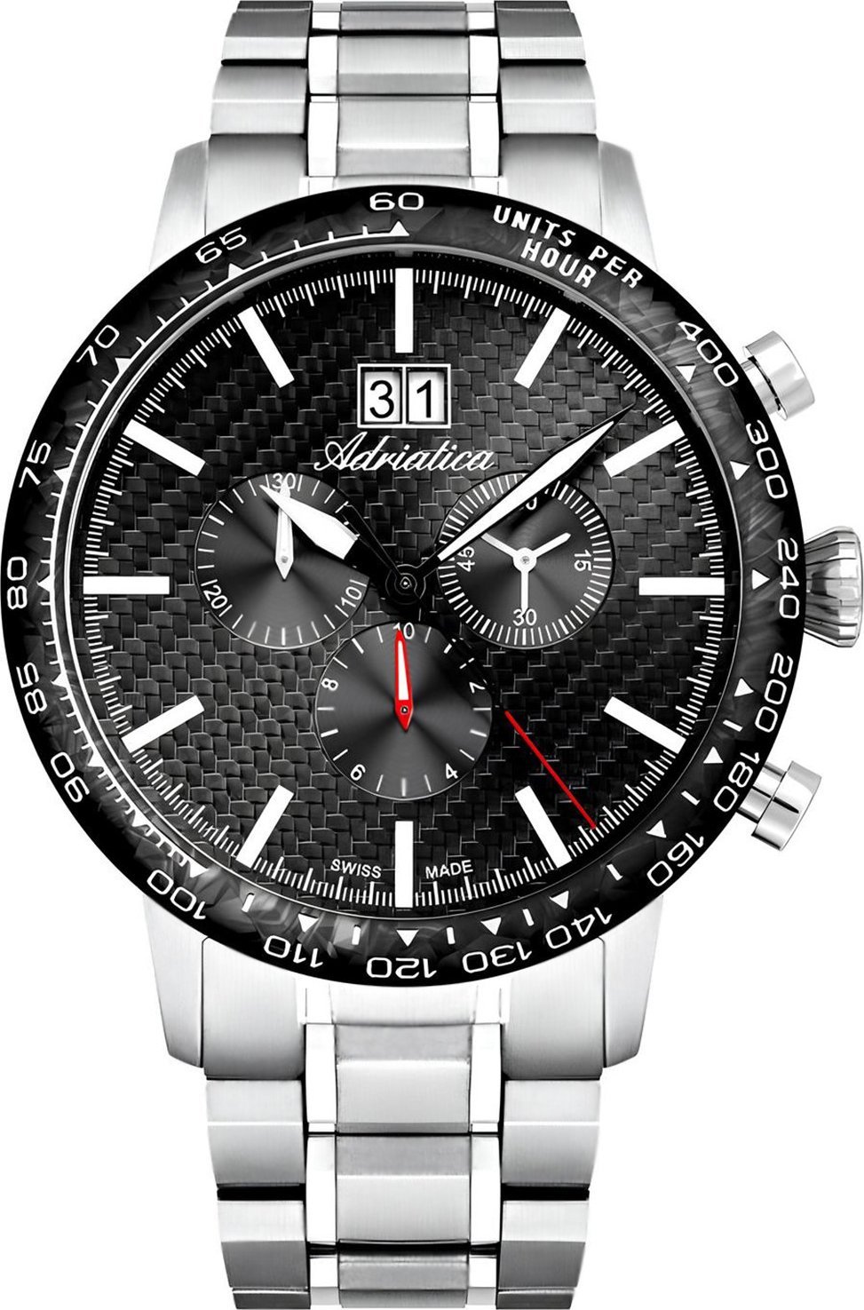 Zegarek Adriatica Zegarek męski Adriatica A8383.4114CH szary