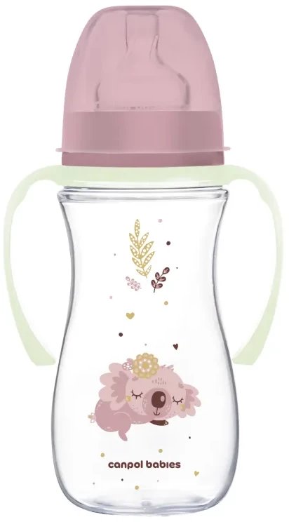 Butelka 300 ml z uchwytami Sleepy Koala róż 35/238 Canpol babies