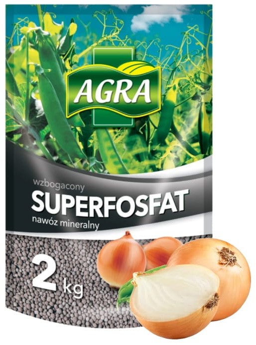 Superfosfat granulowany 2kg skoncentrowany nawóz fosforowy wapń i siarka