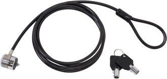Linka zabezpieczająca SafeWare Safeware Laidinis užraktas nešiojamam kompiuteriui DELTACO, 1,70m, cilindrinė spyna / SH-5 / 44445