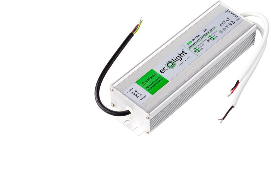 Zasilacz LED hermetyczny IP67 200W 12V 16,6A 224 x 65 x 40 mm EC79766