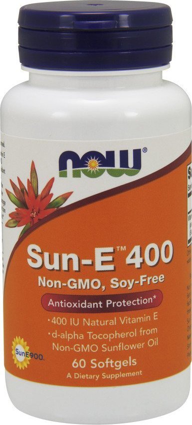 NOW Foods NOW Foods - Sun-E, Witamina E, 400 IU, 60 kapsułek miękkich