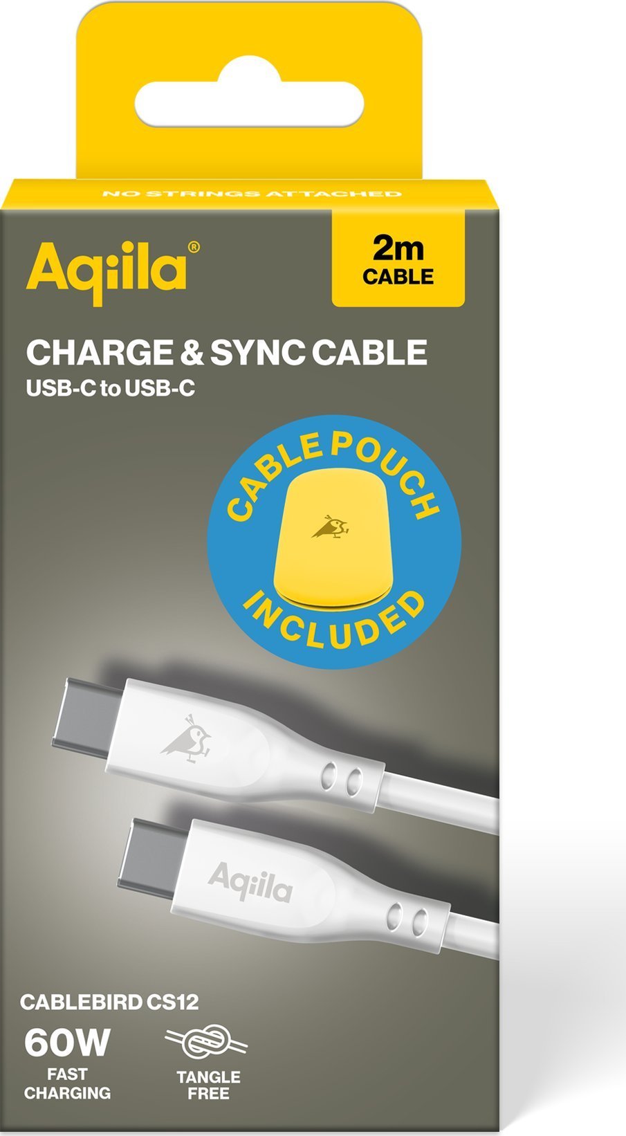 Kabel USB Canyon USB-C - USB-C 2 m Biały (AQCBPBIC2SI829)