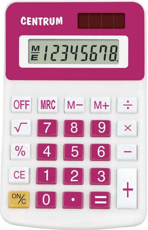 Kalkulator Centrum Kalkulator 116x75x18mm CENTRUM 80405 solarne + bateria guzikowa