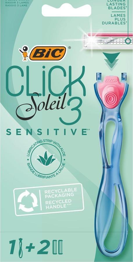 Bic Bic System Maszynka do golenia damska Click Soleil 3 Sensitive 1szt.