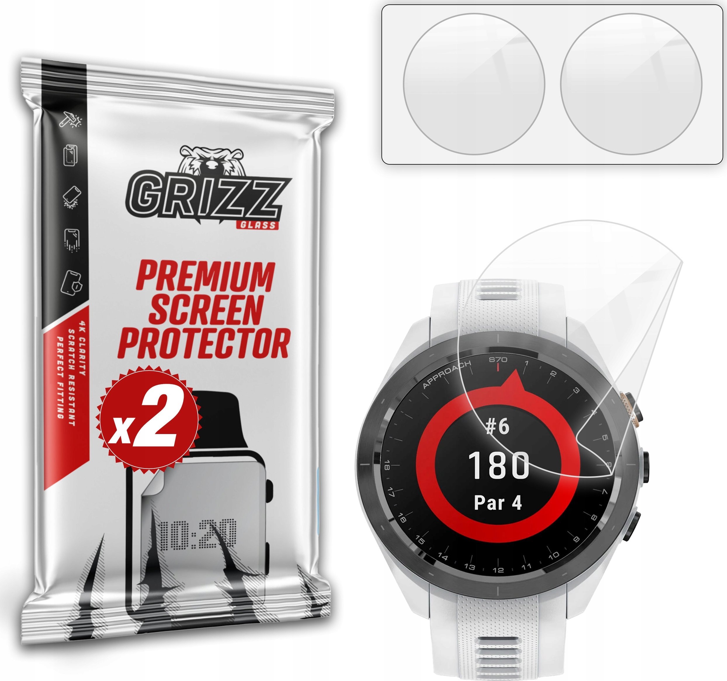 Folia ceramiczna GrizzGlass CeramicFilm do Garmin Approach S70 42mm