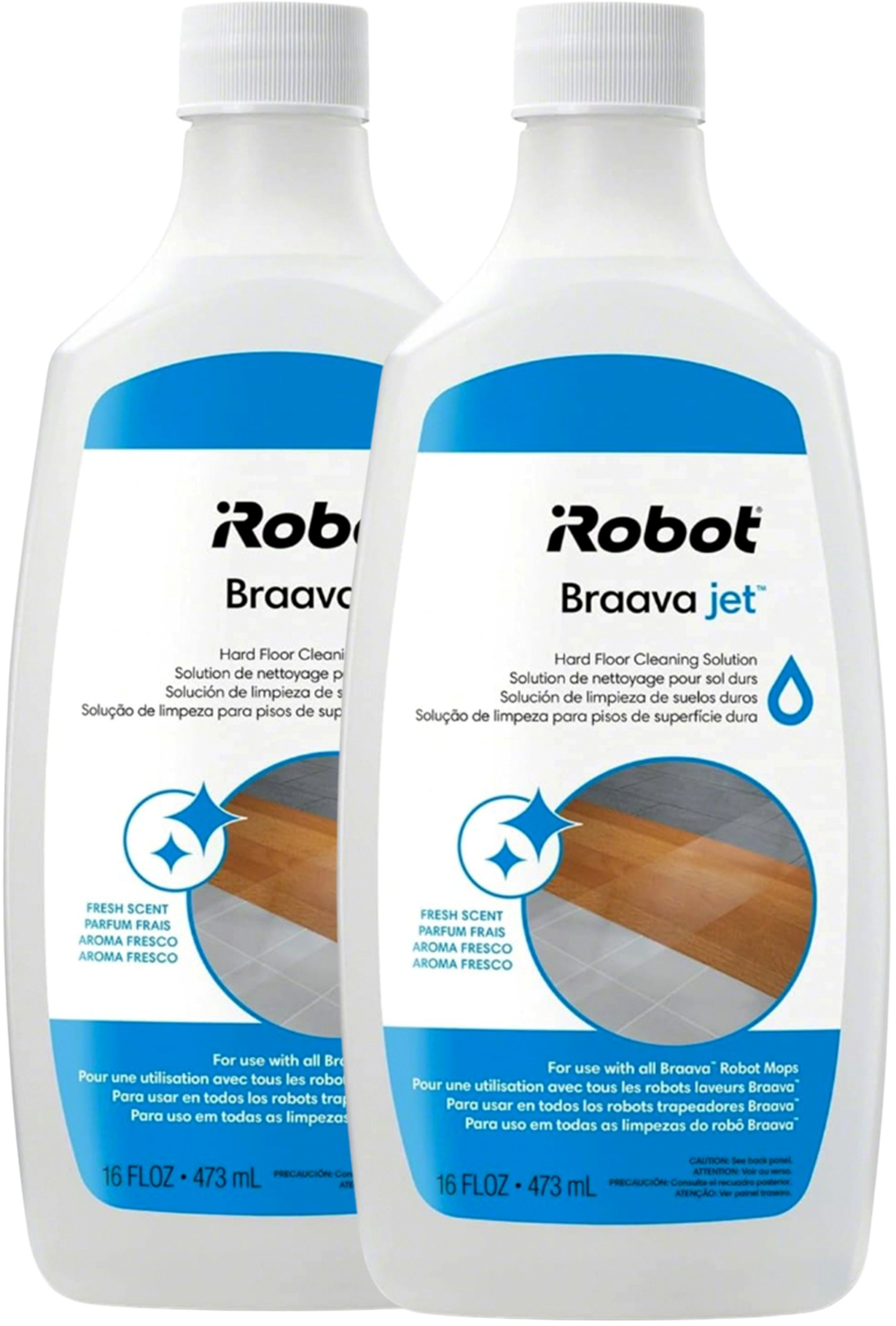 2x Płyn, koncentrat 473 ml do mycia podłóg iRobot Braava, Scooba, Roomba Combo