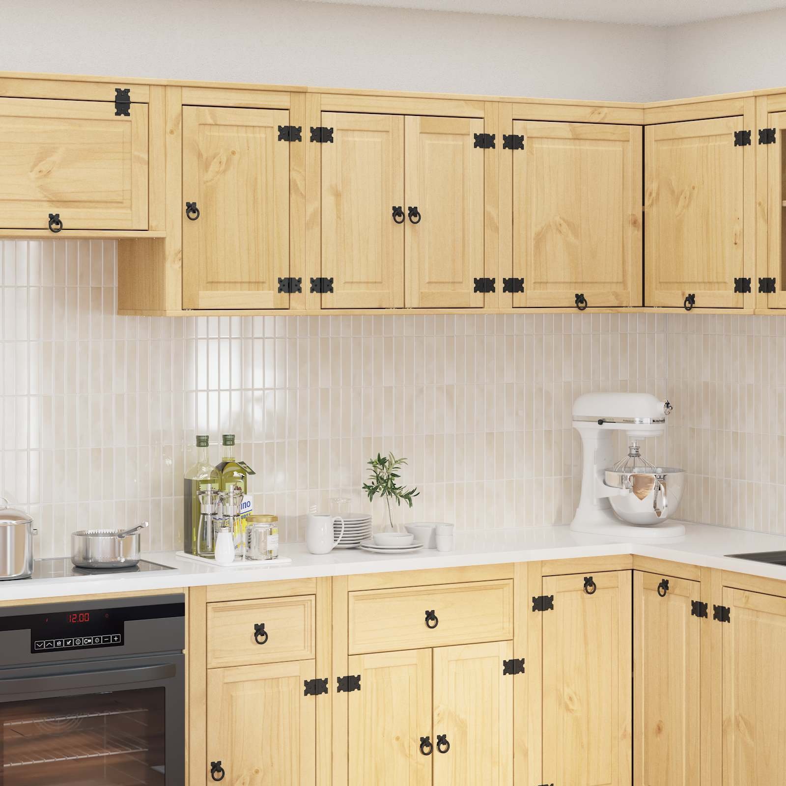 vidaXL Szafkowy z półką Miodowy 60 x 32 x 40 cm Lekkie sosnowe drewno