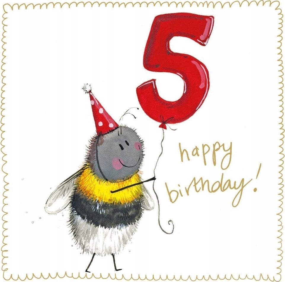 Teka Karnet Urodziny 5 S540 Pszczółka