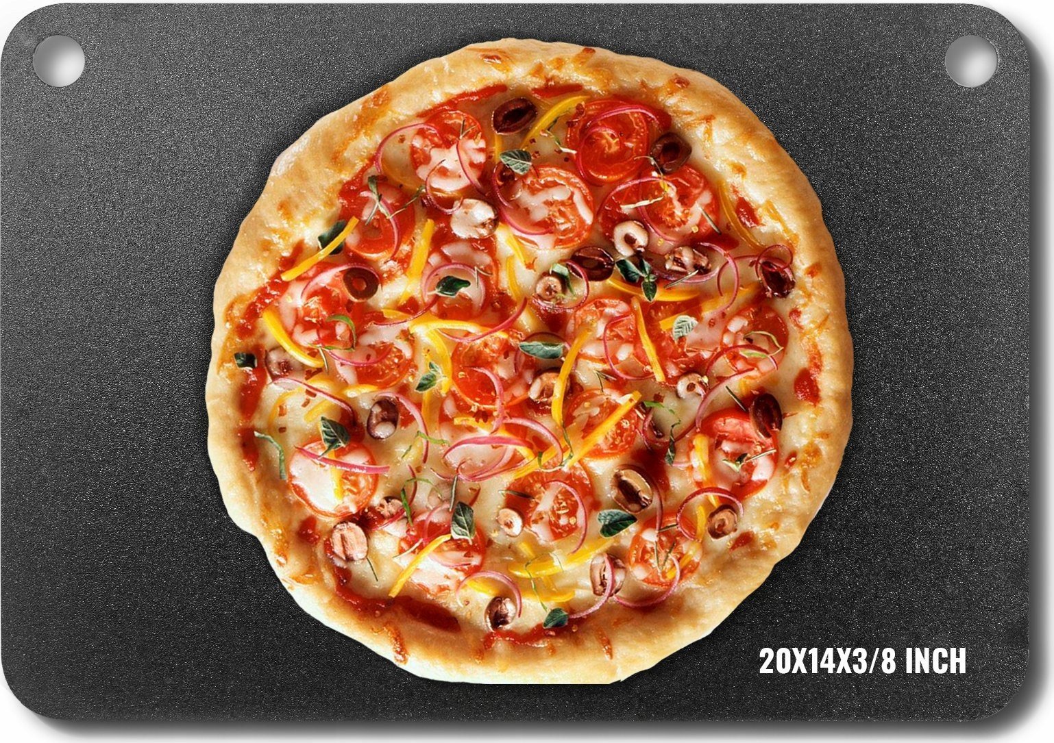 Stalowy Kamień Stal do Pizzy 508 x 355 x 10 mm