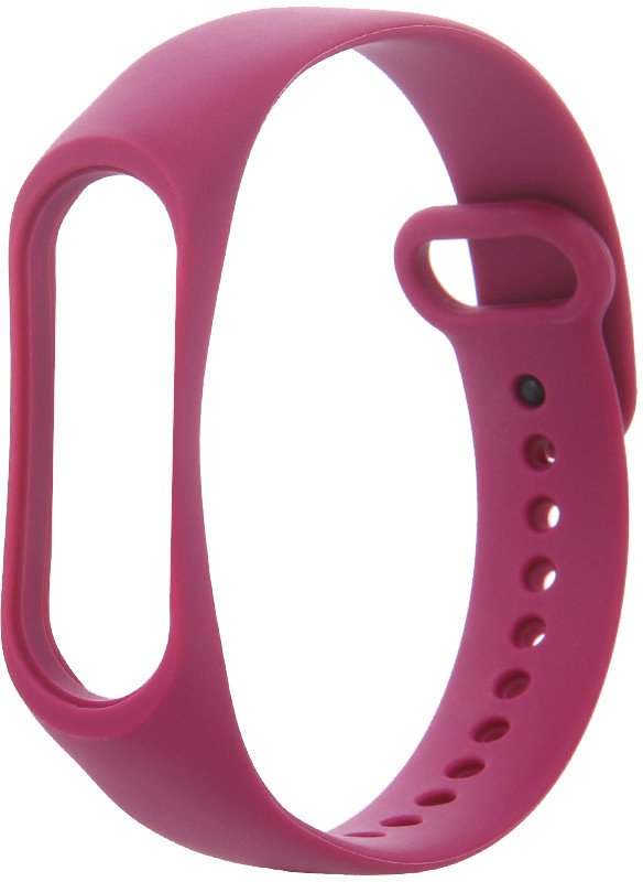 Pasek silikonowy do Xiaomi Mi Band 3 / 4 malinowy