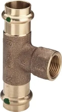 Trójnik zacisk.cu G/W 22 x 1/2 x 22Łącznik do rur