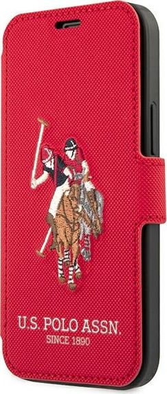 U.S. Polo Assn US Polo USFLBKP12LPUGFLRE iPhone 12 Pro Max 6,7" czerwony/red book Polo Embroidery Collection