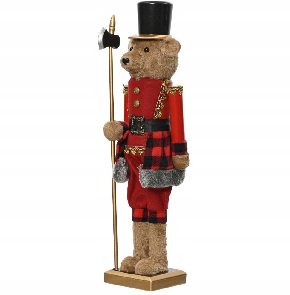 Figurka Świąteczna Miś Strażnik plastikowy 58cm 1szt