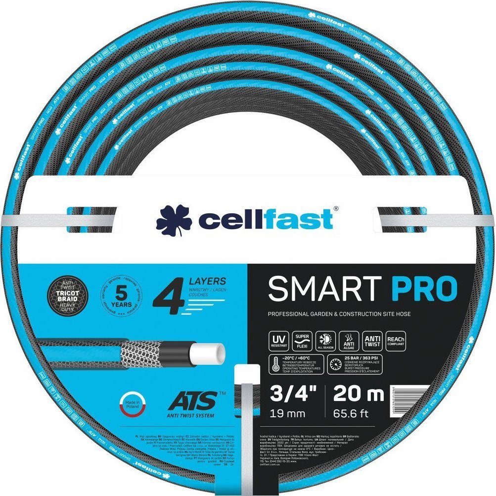 Cellfast Wąż ogrodowy SMART PRO ATS 3/4" 20 m
