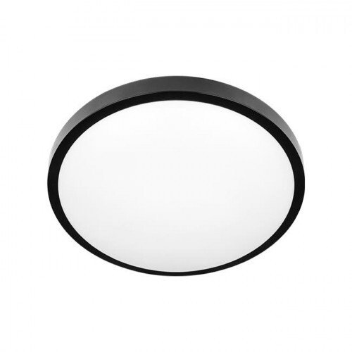 Plafon Luvo 2xE27 okrągły czarny czujnik mikrofal