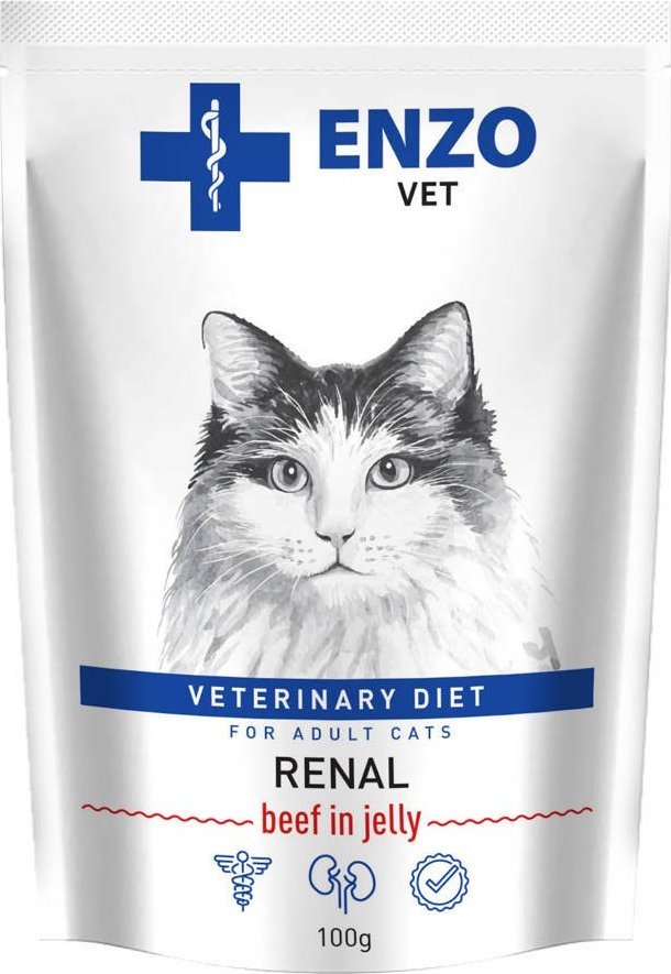 Triton ENZO VET Renal z wołowiną w galaretce dla kotów 100g