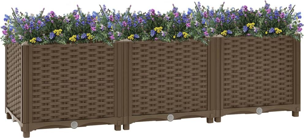 vidaXL Donica do podniesionej rabaty, 120x40x38 cm, polipropylen