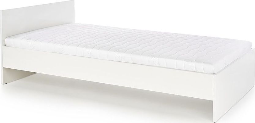 Elior Jednoosobowe łóżko Lines 90x200 - białe