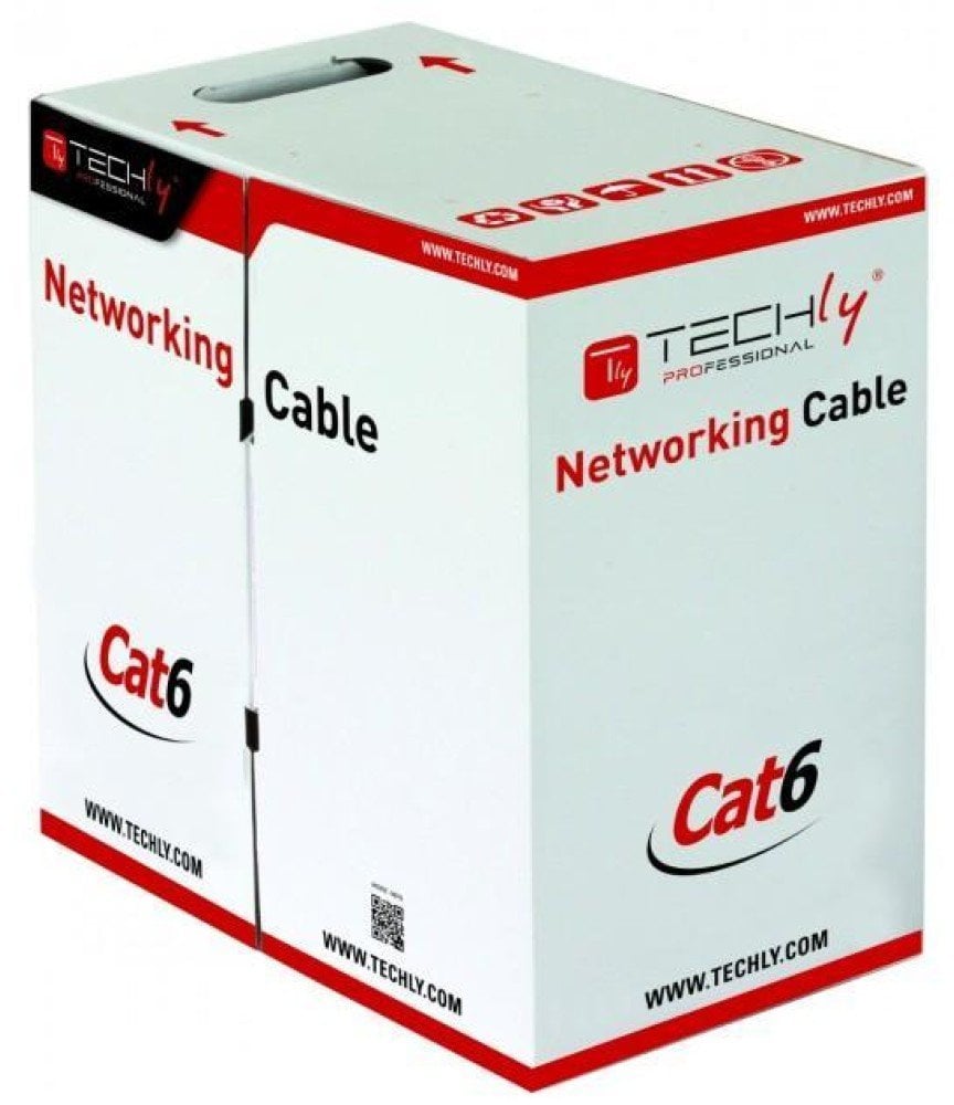 Kabel skrętka Cat6 UTP linka 305m 100% CU szary