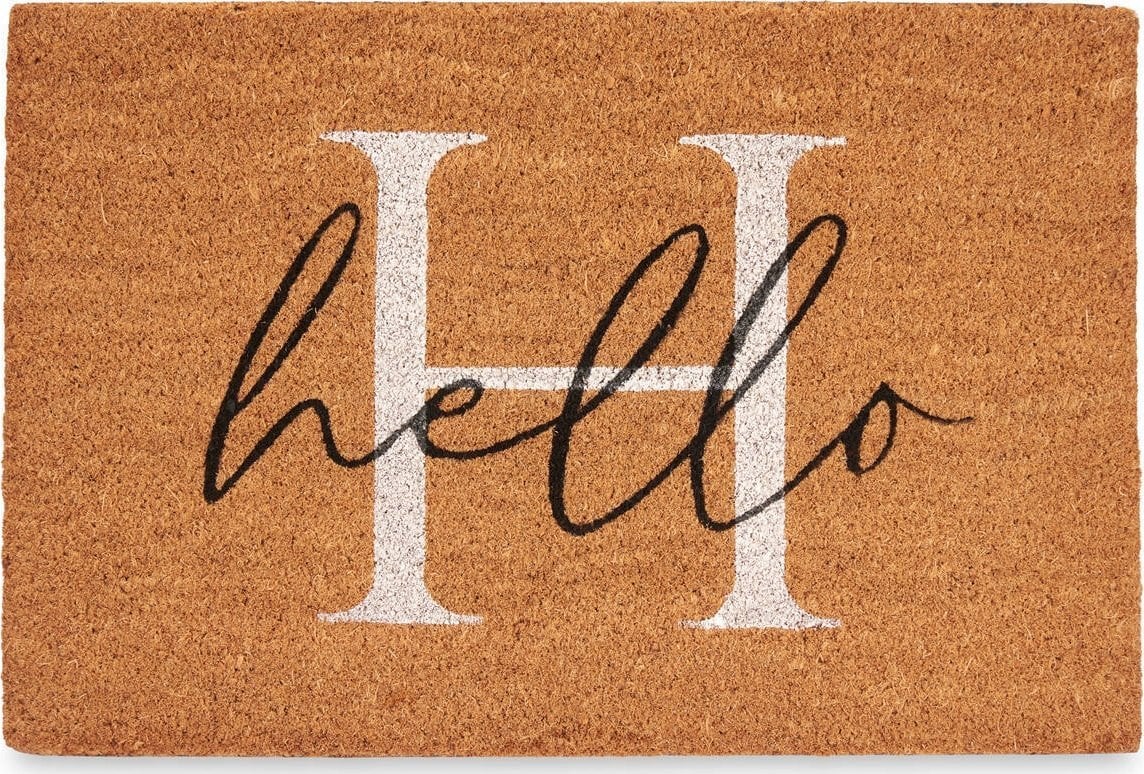 Giftdecor Wycieraczka kokosowa HELLO, 60 x 40 cm