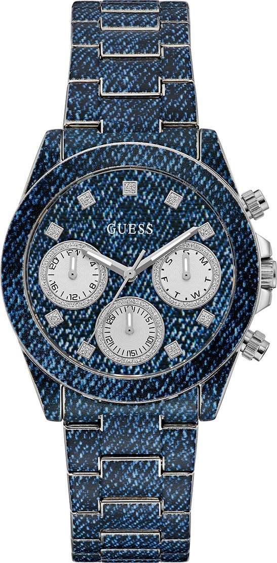 Zegarek damski Guess GW0750L1 CYRKONIE niebieski