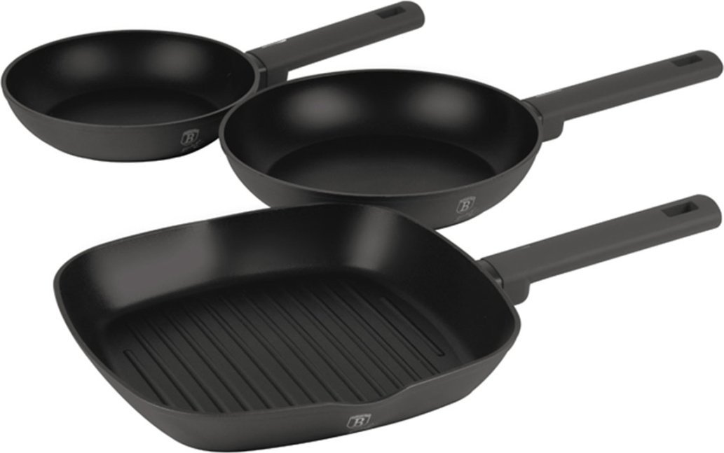 Patelnia Berlinger Haus zestaw Tytanowa 20 24 28cm