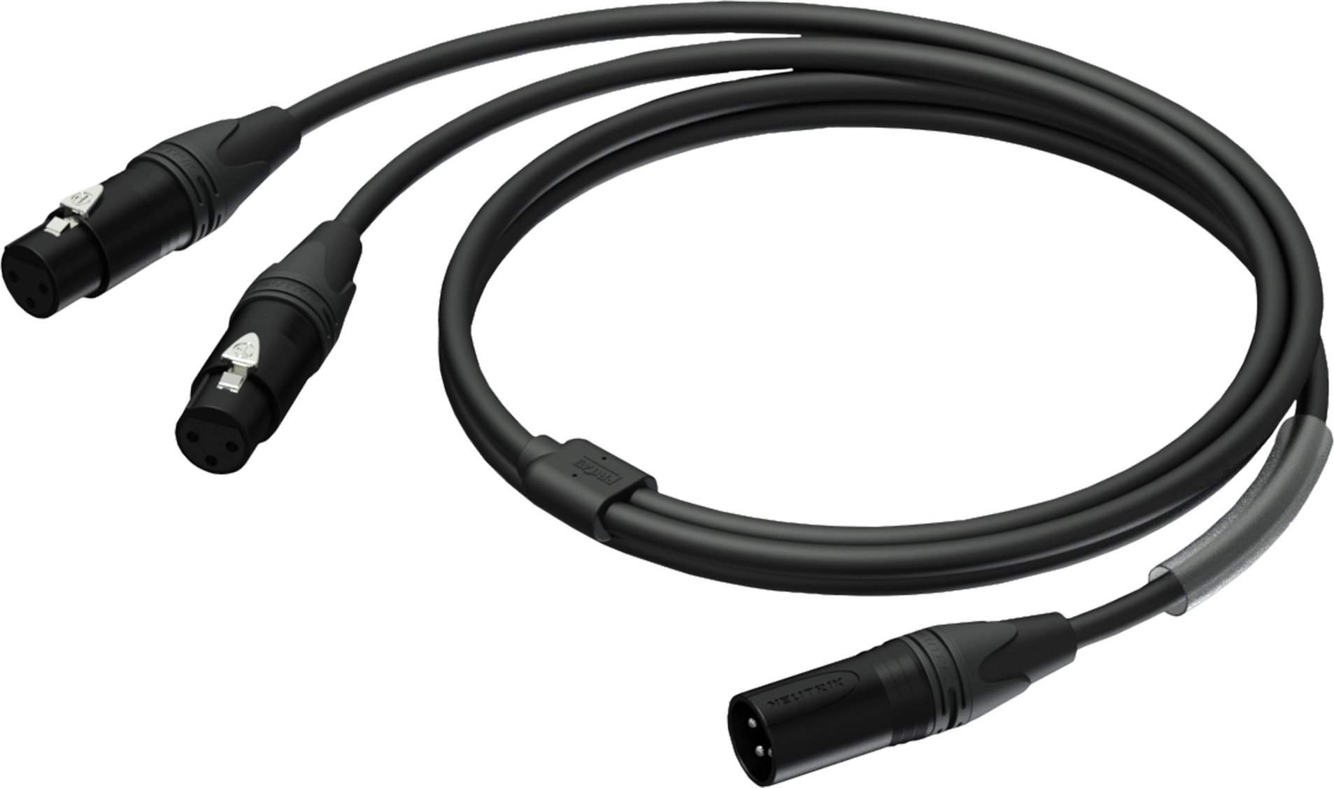 Kabel Procab PROCAB PRA736/1.5 Męskie złącze XLR – 2 x żeńskie złącze XLR, UltraFlex™, 1,5 m