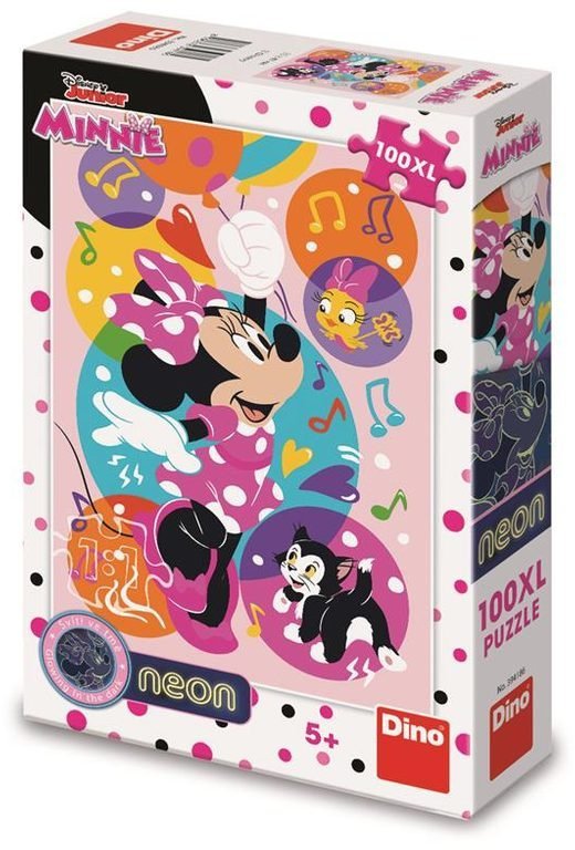Puzzle XL świecące w ciemności Myszka Minnie 100el